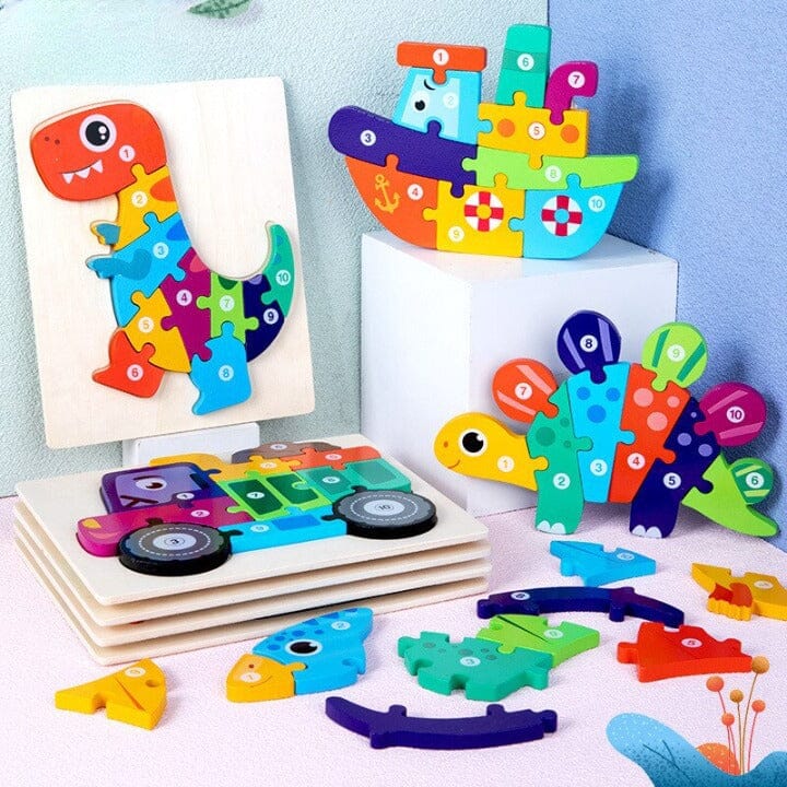 jogo de papel educativo fácil para crianças. quebra-cabeça infantil simples  com ônibus de brinquedo 4559254 Vetor no Vecteezy