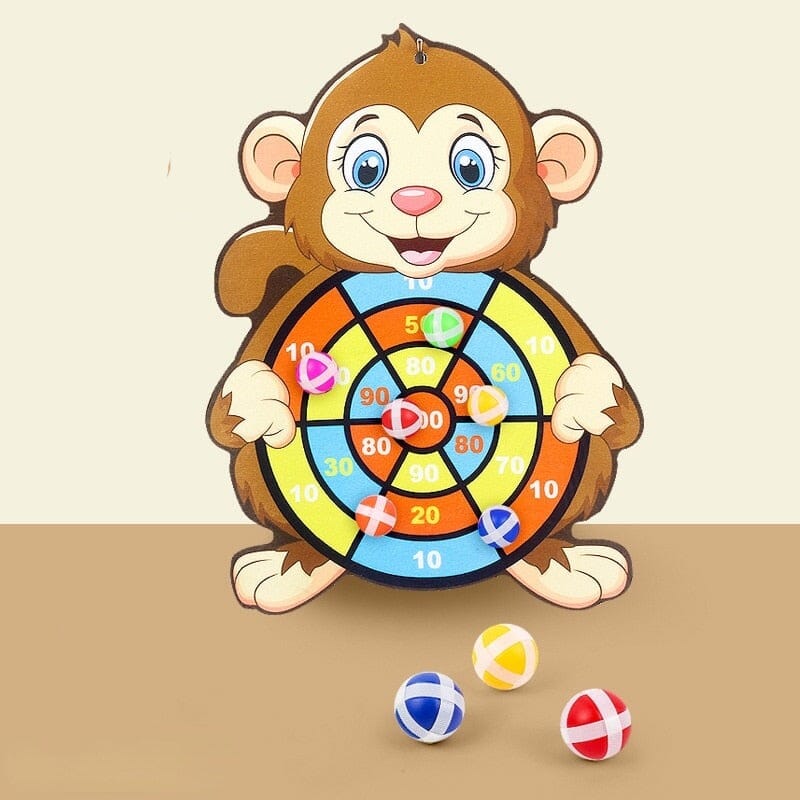 Brinquedo Bola ao Alvo - Sticky Ball kids41 cegonhakids Macaco 