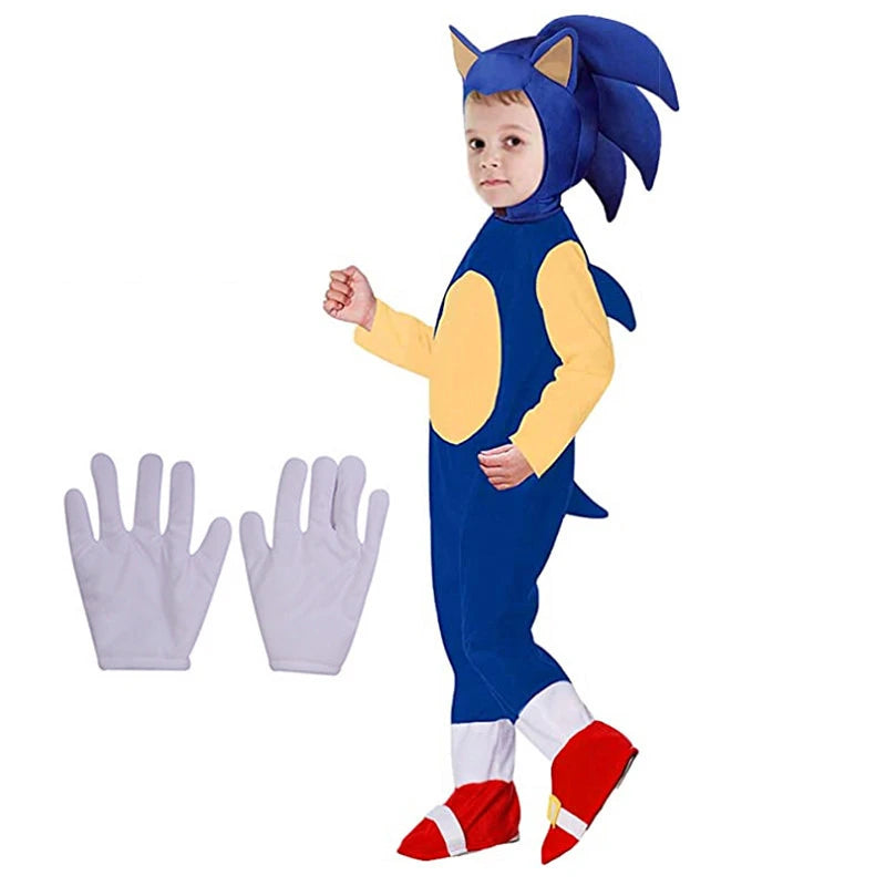 Sonic 2 Fantasia infantil de luxo do filme Sonic, Conforme