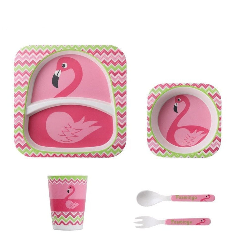 Kit Alimentação Safari abebe57 cegonhakids Flamingo 