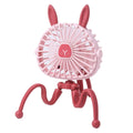 Ventilador Infantil Portátil abebe06 cegonhakids Rosa 