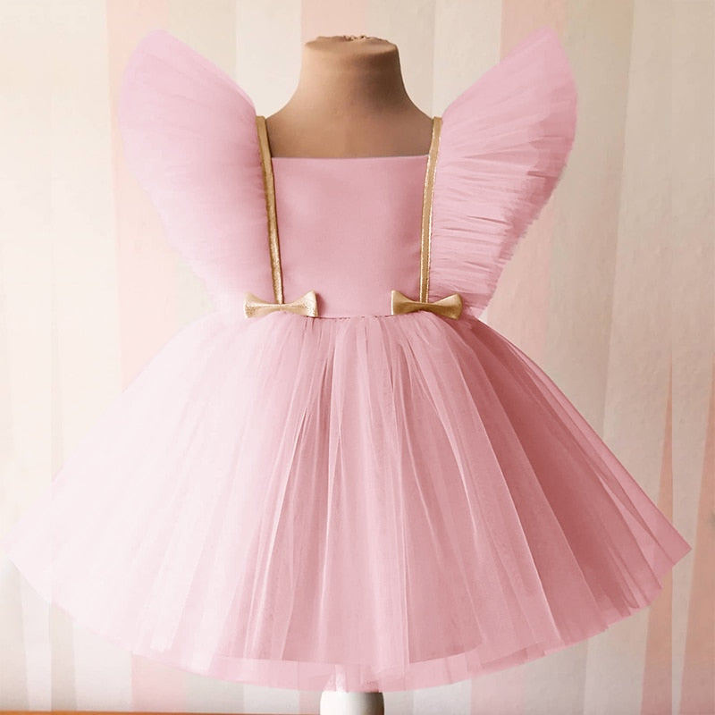 Vestido de Renda Princesa fantasia16 cegonhakids Rosa 9-12 mêses 