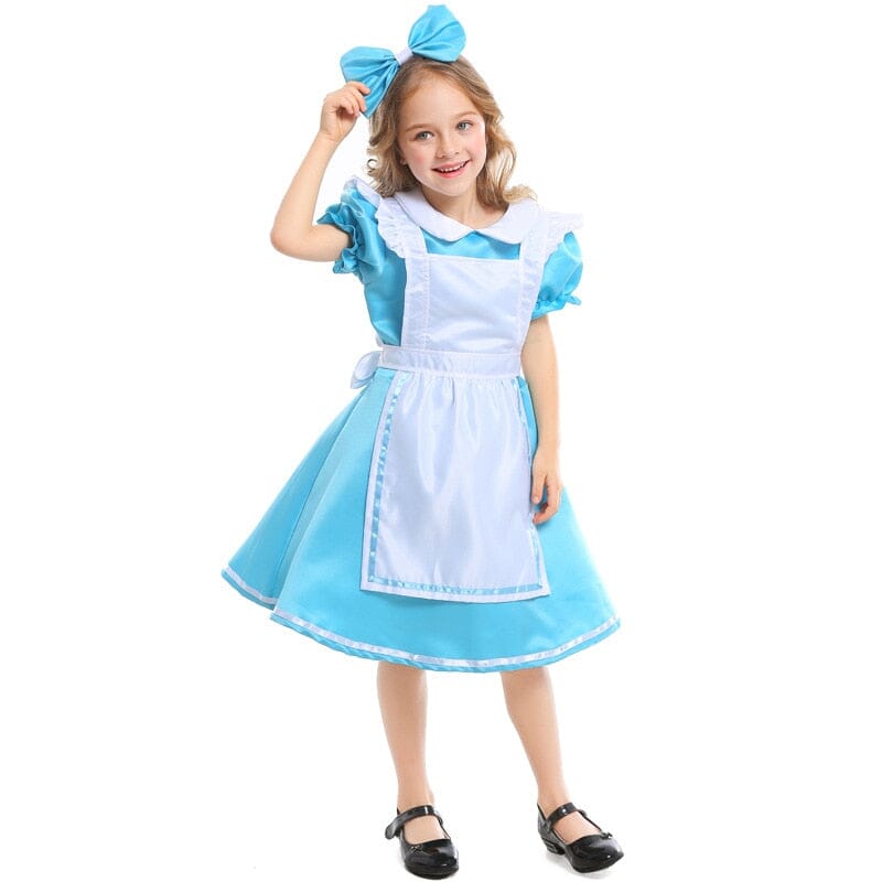 Vestido Fantasia Alice no País das Maravilhas fantasia65 cegonhakids 2 á 3 Anos 